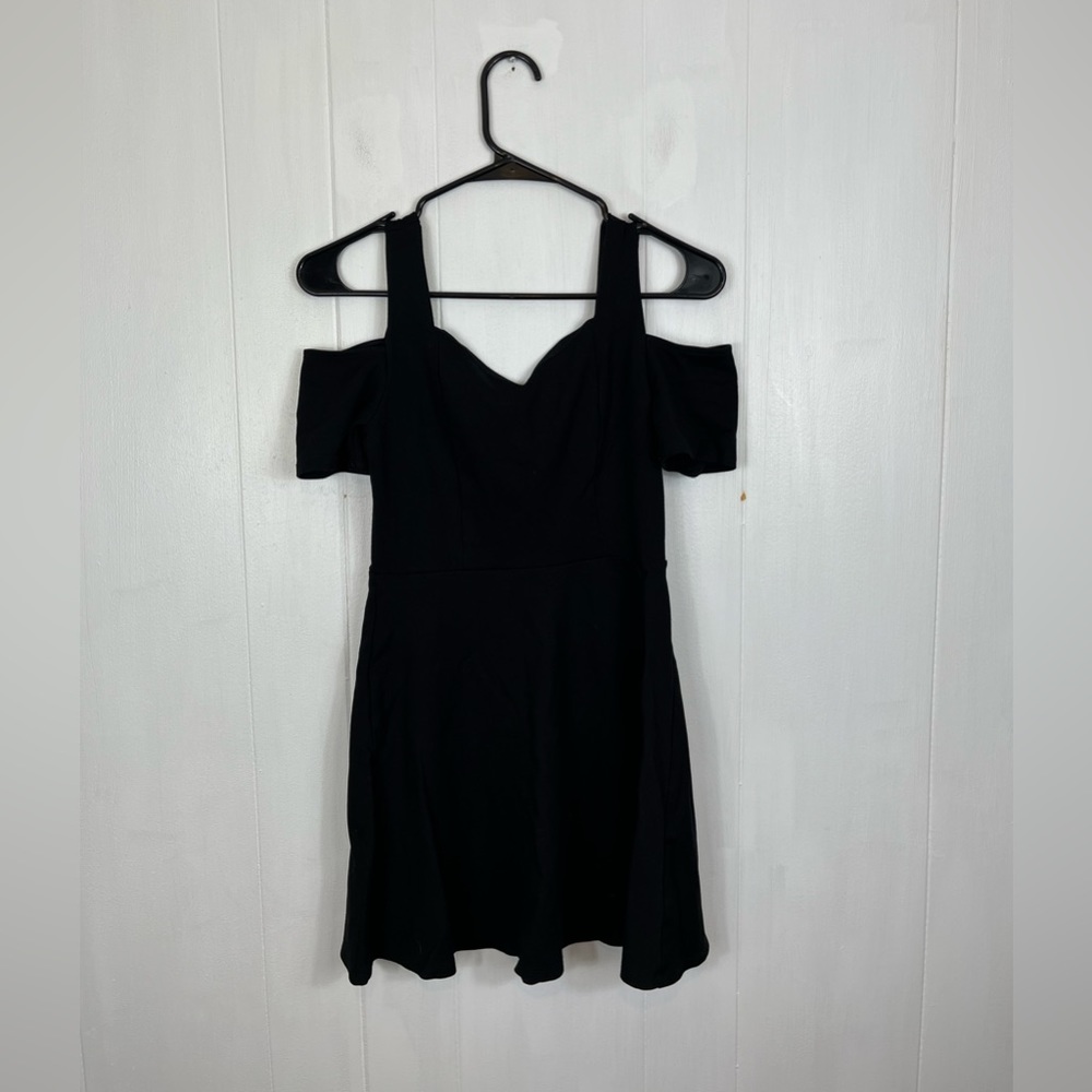 Monteau Black Cold Shoulder‎ Dress Sz S